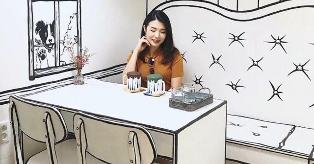 This Korean Caf&eacute; Makes Visitors Feel Like They&rsquo;ve Stepped Into a Cartoon